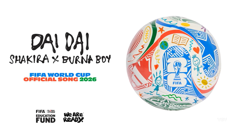 Shakira ft Burna Boy - DAI DAI(World Cup Song) AUDIO image