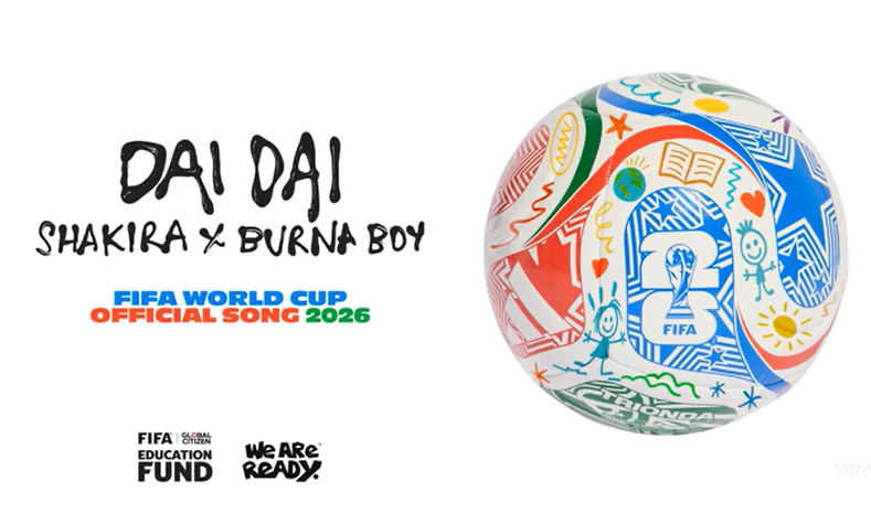 Shakira ft Burna Boy – DAI DAI(World Cup Song) | AUDIO